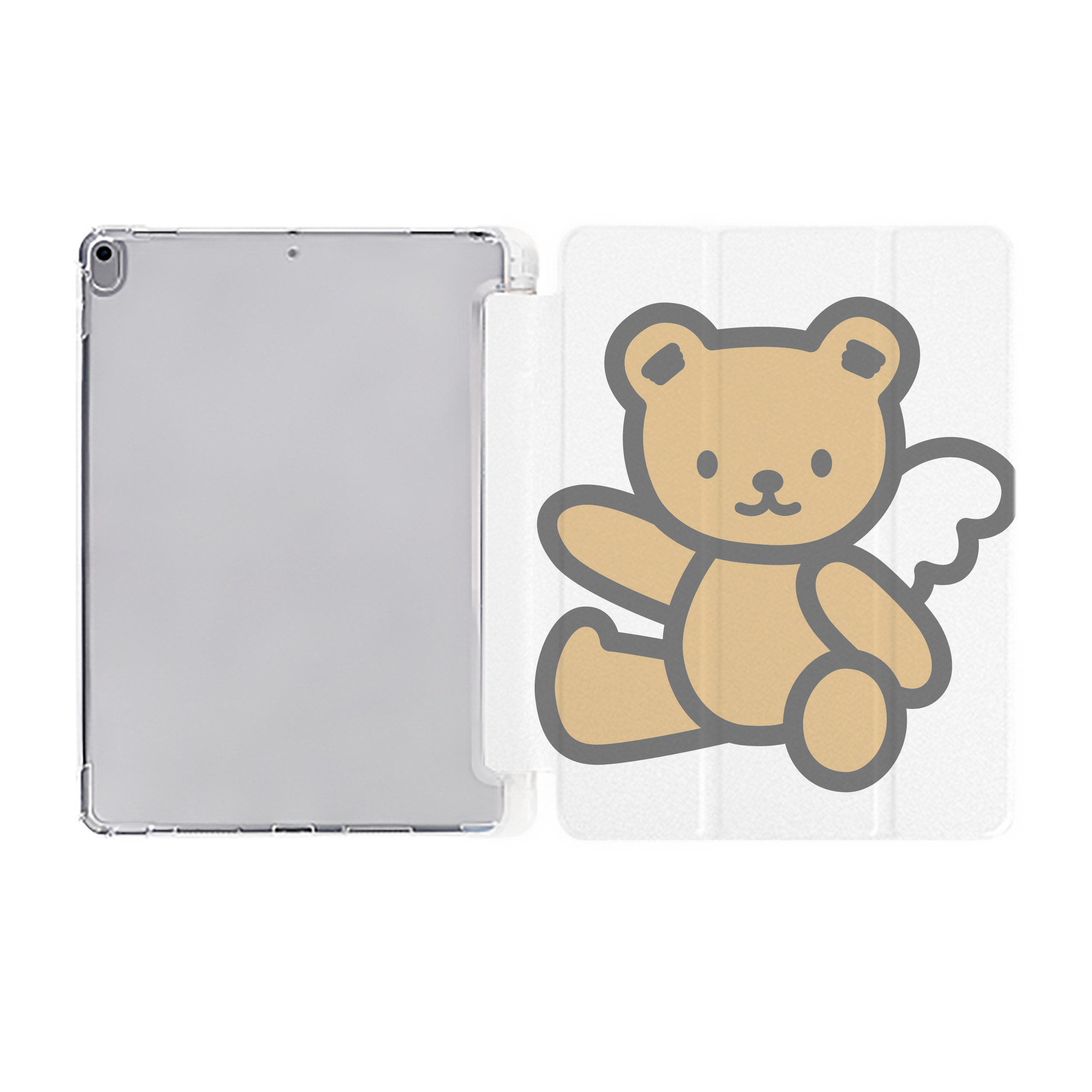 （画像用） Hello Kitty ハローキティ IPad ケース ペン収納付き 三つ折りスタンド PUレザー×シリコン 対応機種9.5/10.5/10.9インチ